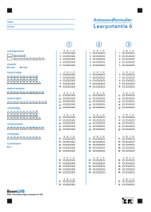 Leerpotentie 6 | Antwoordformulieren